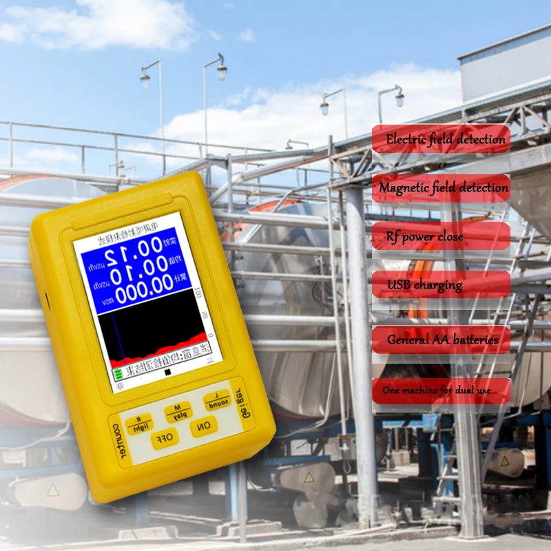 BR-9C 2 In 1 Handheld Digital Display EMF Detector Electromagnetic Radiation Nuclear Detector Electromagnetic Field Radiology
BR-9C 2 In 1 Handheld Digital Display EMF Detector Electromagnetic Radiation Nuclear Detector Electromagnetic Field Radiology