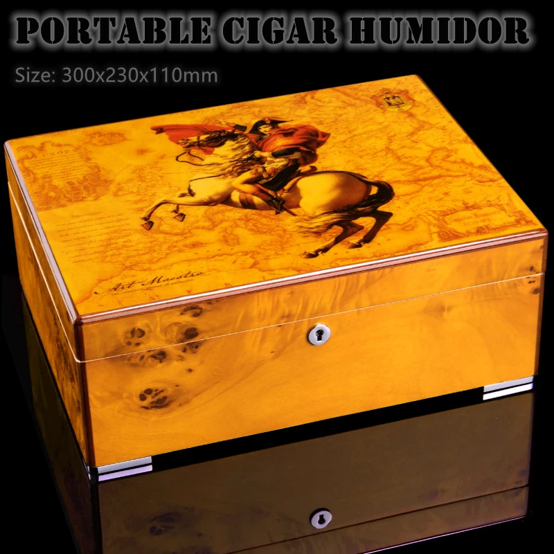 300x230x110mm Cigar Humidor Large-capacity 50 Cedar Wood Cigar Moisturizing Case Classical Painting Birds Yellow Cigar Box Gift
300x230x110mm Cigar Humidor Large-capacity 50 Cedar Wood Cigar Moisturizing Case Classical Painting Birds Yellow Cigar Box Gift