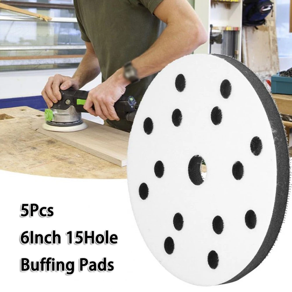 5Pcs 6‘’ 150mm Sander backing pad 15 Holes Hook & Loop Soft Sponge Buffer Backing Pad Sandpaper Sucker for Sander Backing Pad
5Pcs 6‘’ 150mm Sander backing pad 15 Holes Hook & Loop Soft Sponge Buffer Backing Pad Sandpaper Sucker for Sander Backing Pad