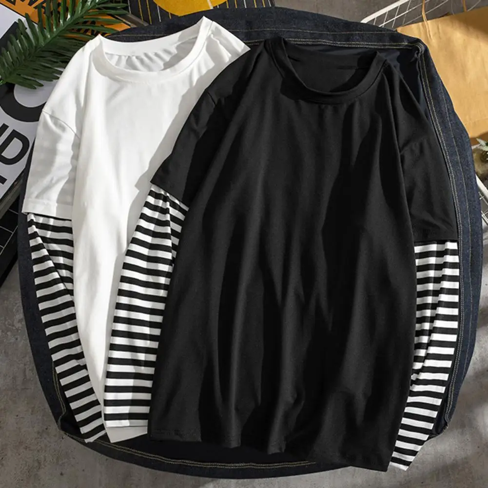 Fake Two Piece Men Student Shirt Fake Two Piece O Neck Simple Casual Spring Top for School Male Clothing
Fake Two Piece Men Student Shirt Fake Two Piece O Neck Simple Casual Spring Top for School Male Clothing
