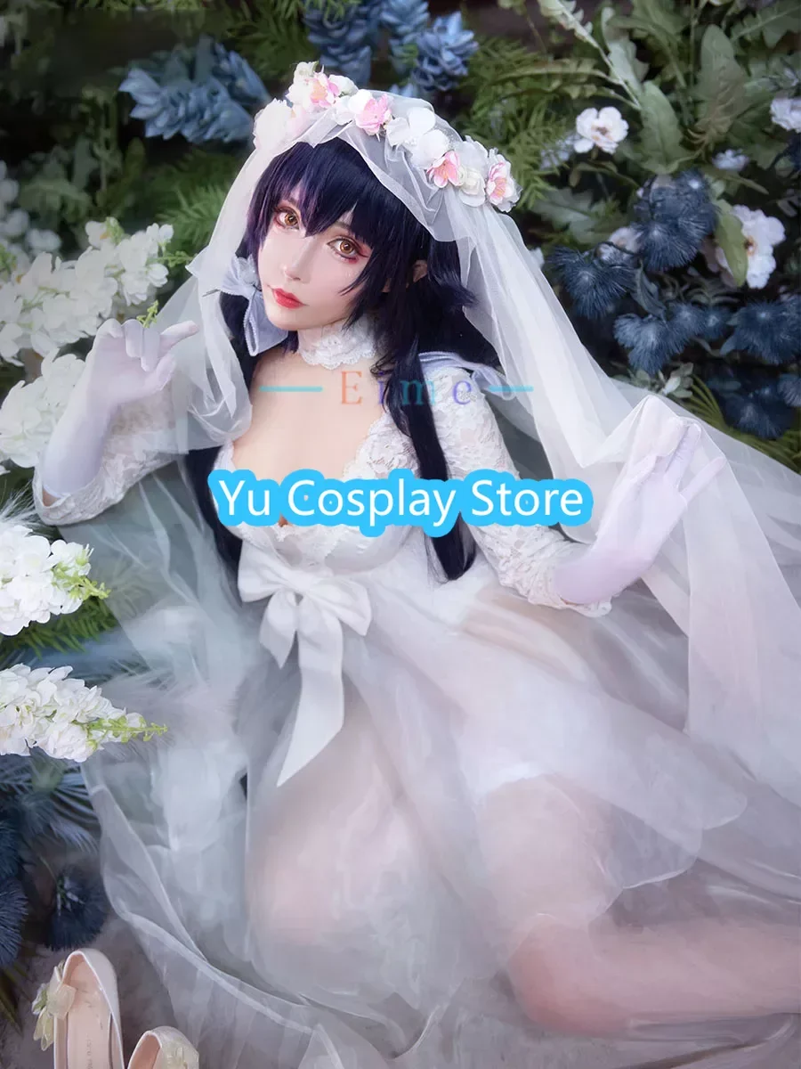 Игра Azur Lane IJN Azuma Косплей Костюм Женское Сексуальное Свадебное Платье с Вуалью