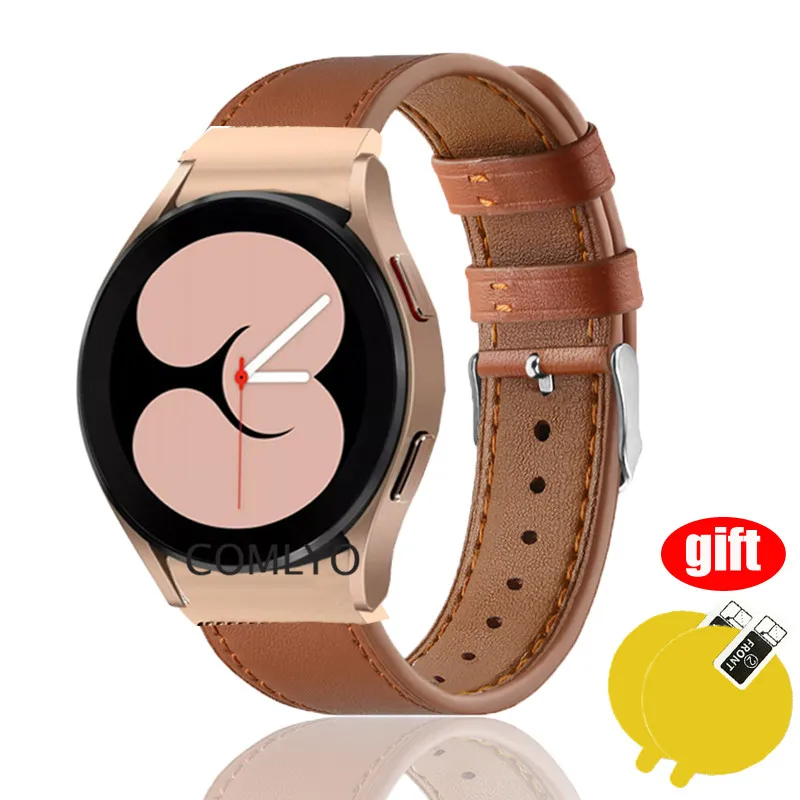 For Samsung Galaxy Watch 4 Classic 40mm 44mm 42mm 46mm Strap Leather Smart Watch Band Metal adapter Screen protector film
For Samsung Galaxy Watch 4 Classic 40mm 44mm 42mm 46mm Strap Leather Smart Watch Band Metal adapter Screen protector film