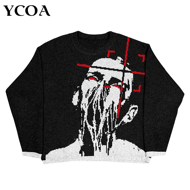 Свитер Woen's в стиле оверсайз, уличная одежда, пуловер, вязаные топы с длинным рукавом, модная Готическая зимняя одежда в стиле Харадзюку
Свитер Woen's в стиле оверсайз, уличная одежда, пуловер, вязаные топы с длинным рукавом, модная Готическая зимняя одежда в стиле Харадзюку