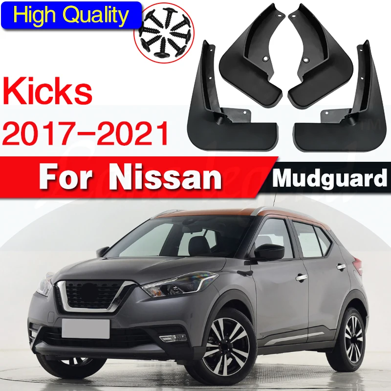 Mudguards fit for Nissan Kicks 2017 2018 2019 2020 2021 P15 Car Accessories Mudflap Fender Auto Replacement Parts 
Mudguards fit for Nissan Kicks 2017 2018 2019 2020 2021 P15 Car Accessories Mudflap Fender Auto Replacement Parts