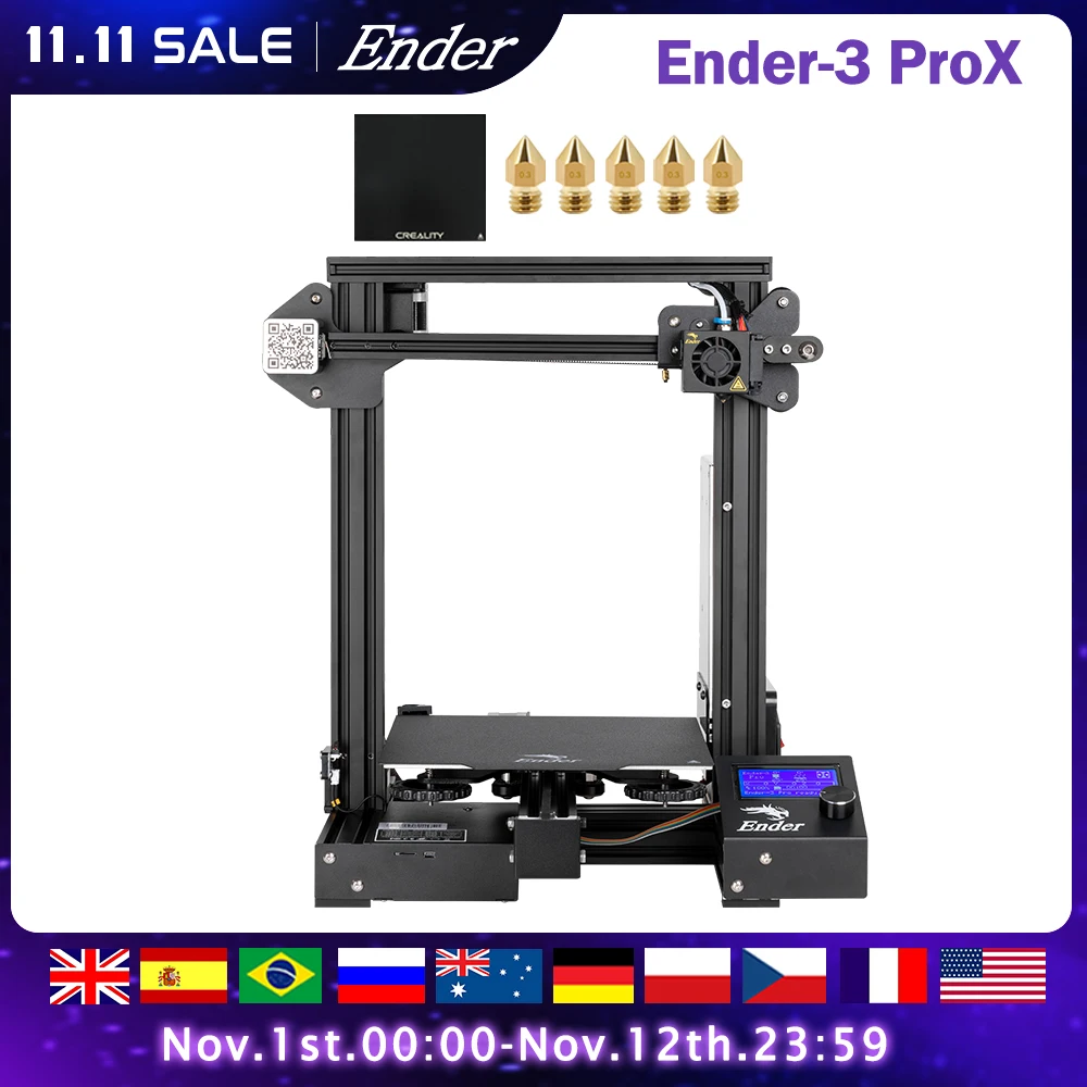 Creality Upgrade Kits Ender-3 Pro 3D Printer Ender-3 Pro 3d Printers Set With Magnetic Build Plate Resume Power Failure Printing
Creality Upgrade Kits Ender-3 Pro 3D Printer Ender-3 Pro 3d Printers Set With Magnetic Build Plate Resume Power Failure Printing