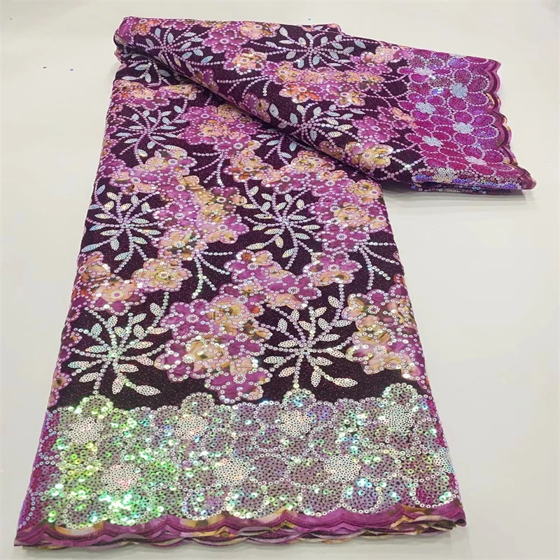 Luxury Women's Textile Sewing Material 5 Yards High Quality Sequins Embroidery French Mesh Lace Fabric For Bridal DP-175 
Luxury Women's Textile Sewing Material 5 Yards High Quality Sequins Embroidery French Mesh Lace Fabric For Bridal DP-175