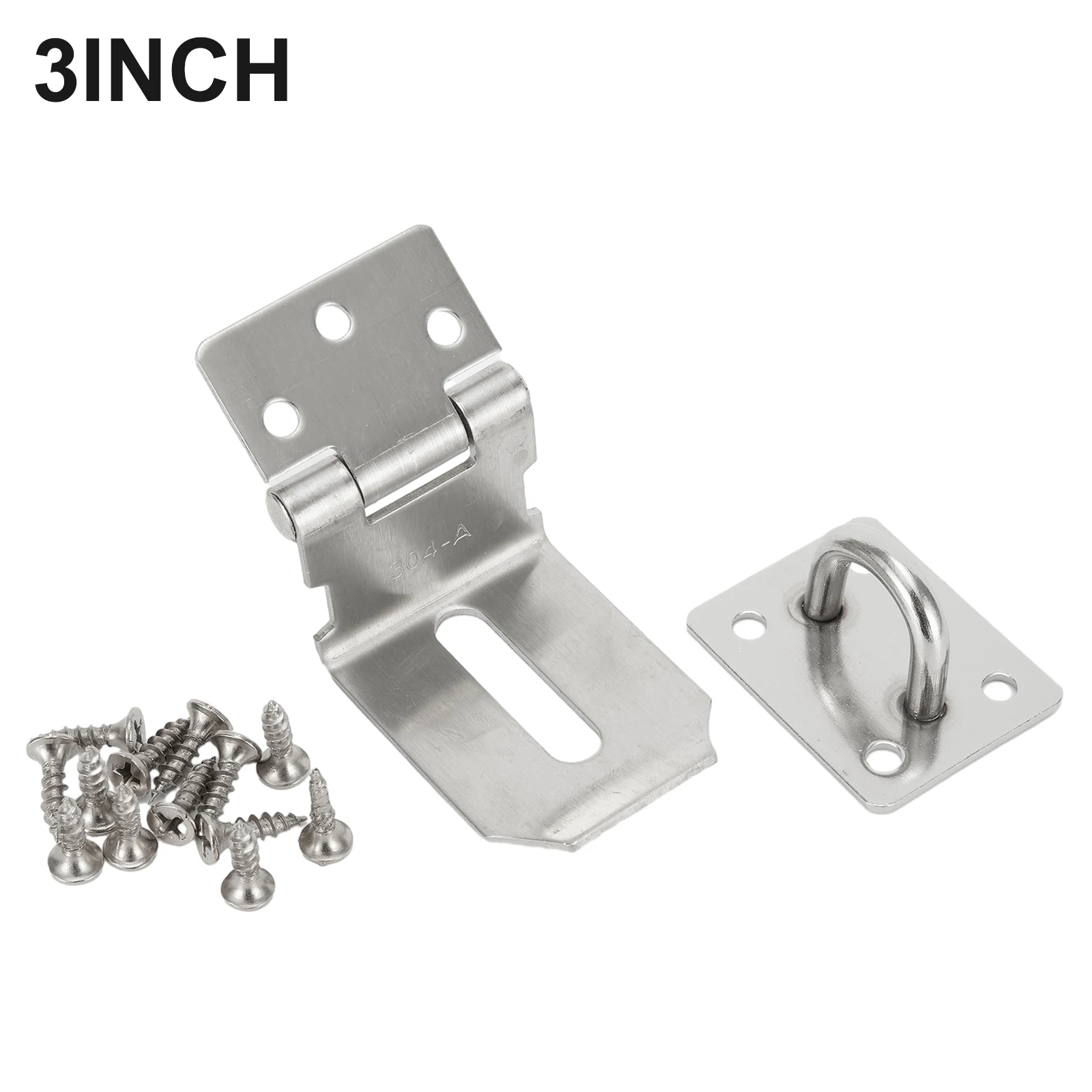 Door Clasp Lock Buckle Hasp Staple Stainless Steel 90 Degrees Anti Theft Lock For Padlock Gate Door Shed Hardware
Door Clasp Lock Buckle Hasp Staple Stainless Steel 90 Degrees Anti Theft Lock For Padlock Gate Door Shed Hardware