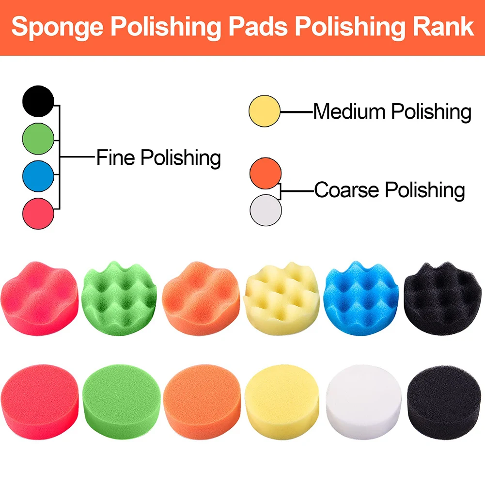 29Pcs/Set Car Buffing Pad Polishing Sponge Pad Kit Buffing Waxing Clean Polish Drill Wheel Polisher Removes Scratches Car Repair
29Pcs/Set Car Buffing Pad Polishing Sponge Pad Kit Buffing Waxing Clean Polish Drill Wheel Polisher Removes Scratches Car Repair