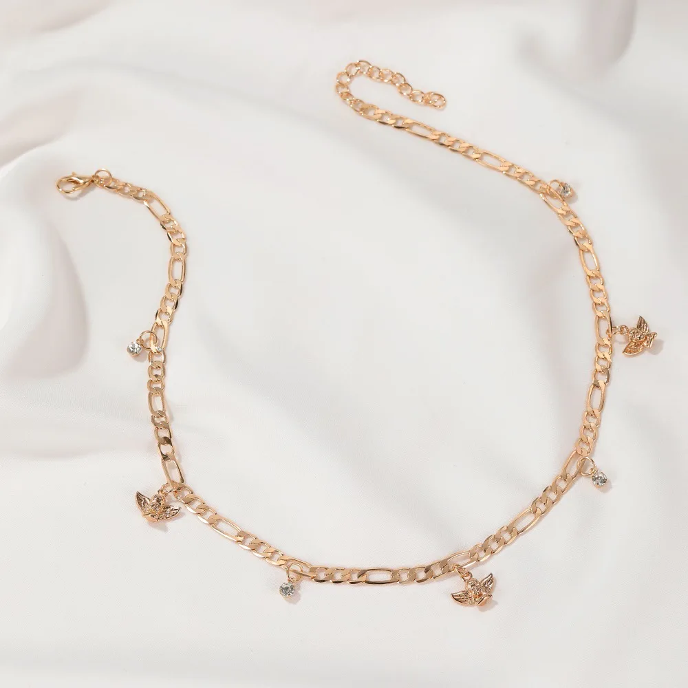 Cute Angel Choker Necklace Angel-baby Clavicle Necklace For Women Jewelry Gold Color Necklaces & Pendants CF2523
Cute Angel Choker Necklace Angel-baby Clavicle Necklace For Women Jewelry Gold Color Necklaces & Pendants CF2523