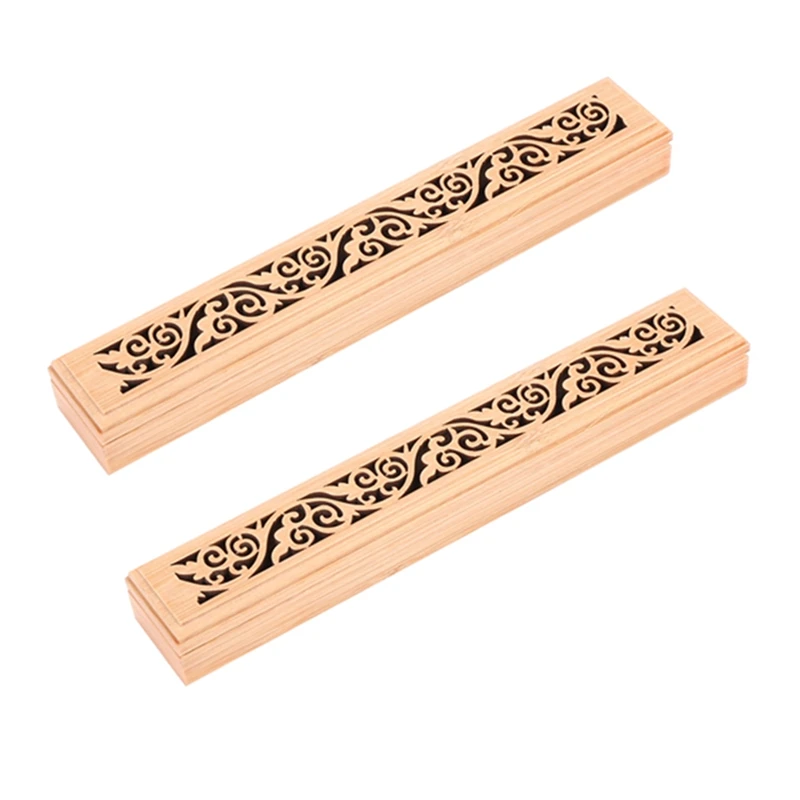 2X Bamboo Incense Burner Hand Carving Hollow Stick Incense Plate Holder Lying Censer For Home Decor Living Room
2X Bamboo Incense Burner Hand Carving Hollow Stick Incense Plate Holder Lying Censer For Home Decor Living Room
