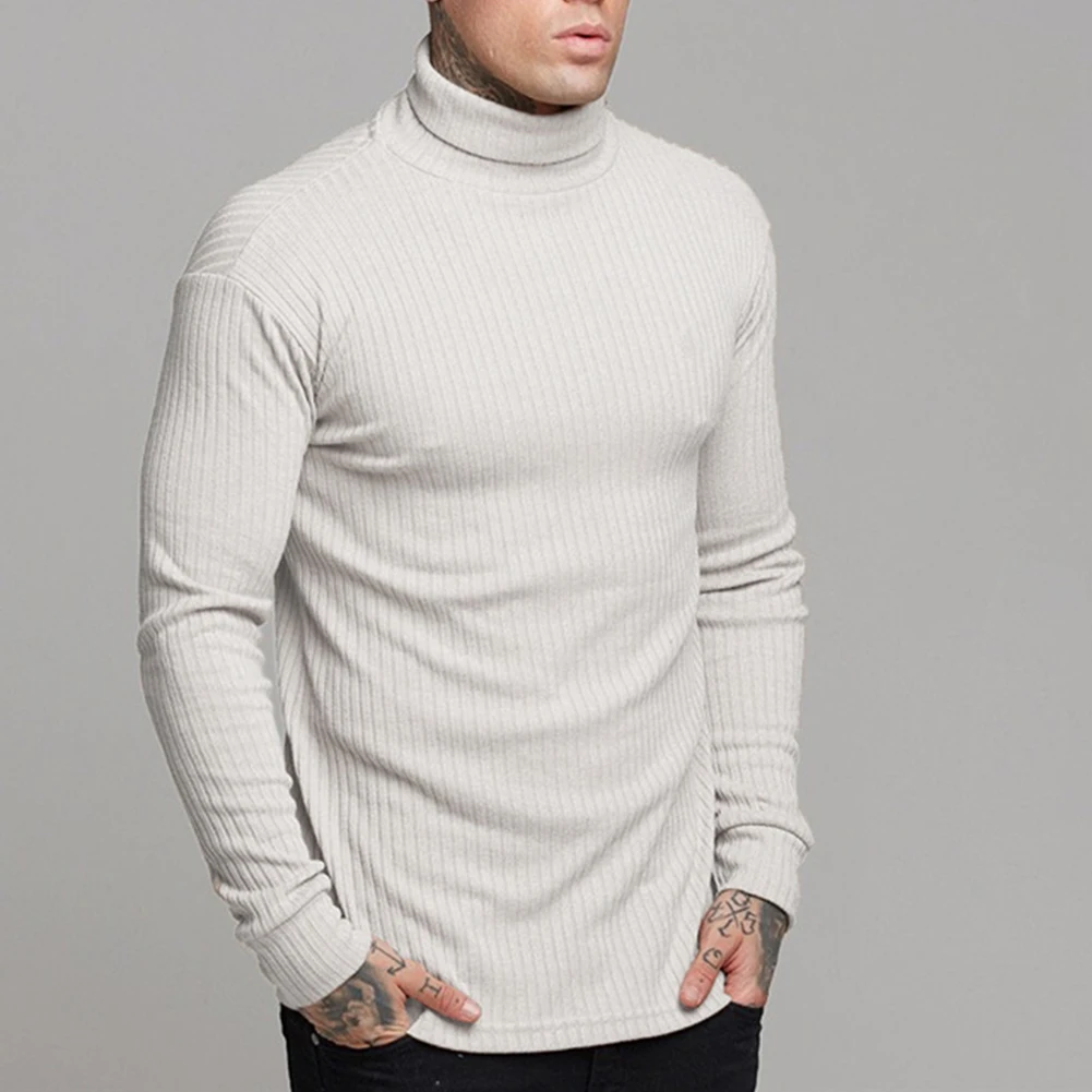 Male T-shirt Mens Pullover Leisure Thick Tops Turtleneck Warm Breathable Winter Comfortable High Neck Knitwear
Male T-shirt Mens Pullover Leisure Thick Tops Turtleneck Warm Breathable Winter Comfortable High Neck Knitwear