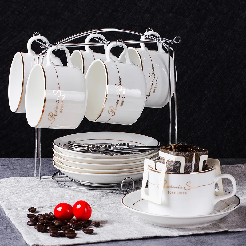 Professional European Ceramic Cup Coffee Cup Set Simple Coffee Cup 6-Piece Set Household And Spoon Dish Small Coffee Luxury Cup,
Professional European Ceramic Cup Coffee Cup Set Simple Coffee Cup 6-Piece Set Household And Spoon Dish Small Coffee Luxury Cup,