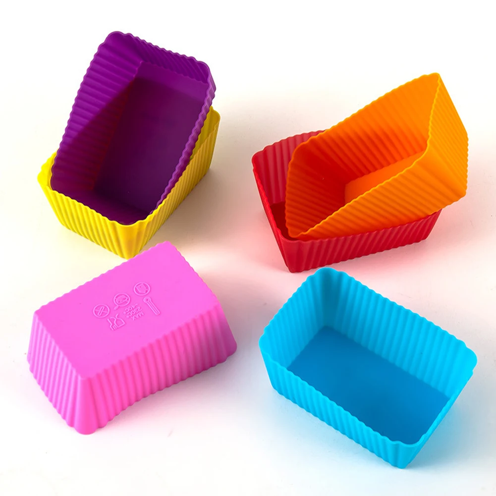 6pcs Silicone Cake Mold Round Shape Rectangular Silicone Bread Pan Cake Round Shape Mold Muffin Cupcake Baking Pans
6pcs Silicone Cake Mold Round Shape Rectangular Silicone Bread Pan Cake Round Shape Mold Muffin Cupcake Baking Pans