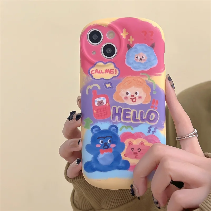 Cartoon Cute Funny Graffiti Pattern Phone Case For IPhone 14 13 12 Pro Max XR XS 11 Soft Silicone Lens Protect Air Cushion Cover
Cartoon Cute Funny Graffiti Pattern Phone Case For IPhone 14 13 12 Pro Max XR XS 11 Soft Silicone Lens Protect Air Cushion Cover