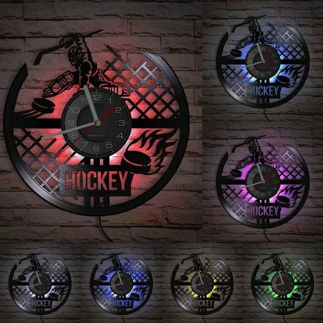 Хоккейная версия, часы, силуэт хоккея, домашний декор, виниловая пластина, Подвесные часы, поклонники, подарок, ручная работа
Хоккейная версия, часы, силуэт хоккея, домашний декор, виниловая пластина, Подвесные часы, поклонники, подарок, ручная работа