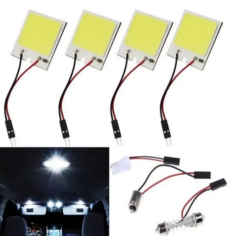 Promotion White T10 W5W COB 24SMD 36SMD 48SMD Car Led Auto Interior Reading Lamp Bulb Light Dome Festoon Vehicle Panel 1pc - купить по