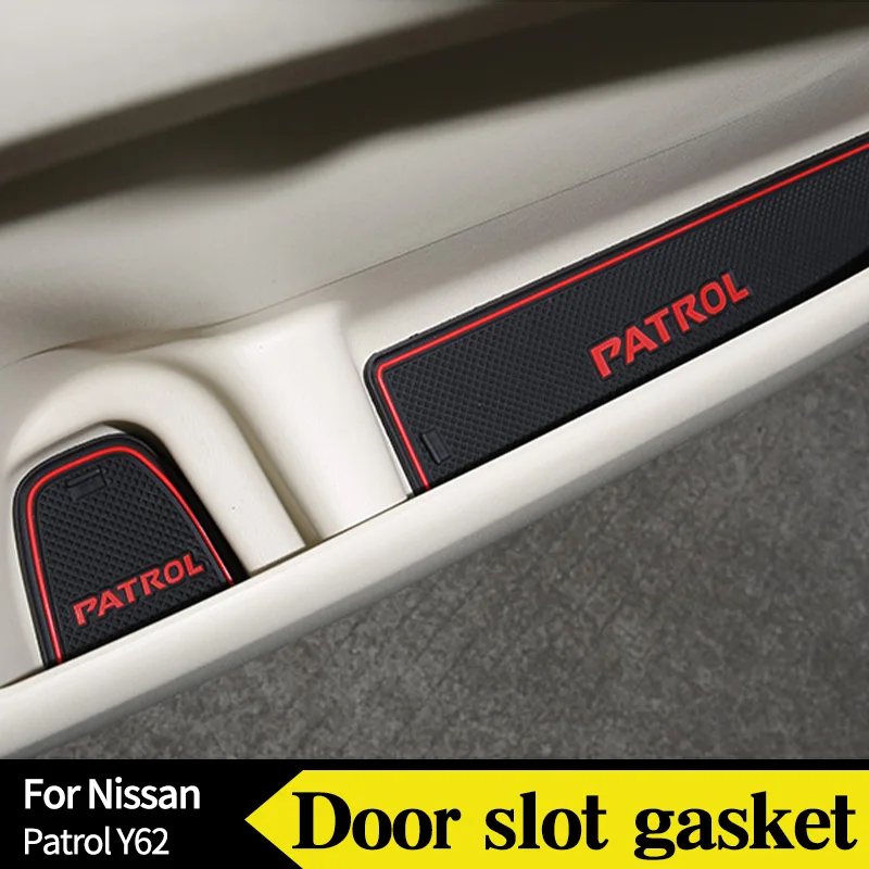 Нескользящий коврик для ворот и чашек для Nissan патруль Y62, силиконовый нескользящий коврик для внутренней двери автомобиля, инструмент, деко... 
Нескользящий коврик для ворот и чашек для Nissan патруль Y62, силиконовый нескользящий коврик для внутренней двери автомобиля, инструмент, деко...