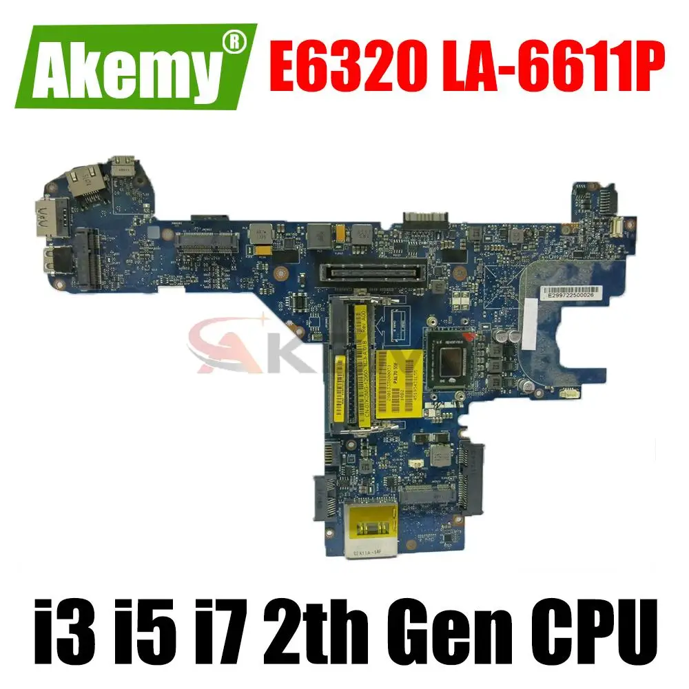 Материнская плата для ноутбука DELL Latitude E6320 0YN6MH 0TXVMX LA-6611P DDR3 Материнская плата для ноутбука w/ i3-2330M I7-2640M CPU
Материнская плата для ноутбука DELL Latitude E6320 0YN6MH 0TXVMX LA-6611P DDR3 Материнская плата для ноутбука w/ i3-2330M I7-2640M CPU