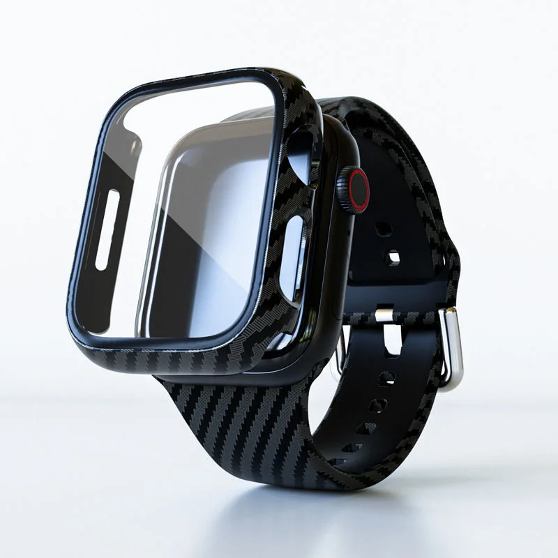 Ремешок и чехол для часов Apple Watch, браслет 44 мм 40 мм 45 мм 41 мм, ремешок из углеродного волокна и силикона, аксессуары для часов серии iwatch
Ремешок и чехол для часов Apple Watch, браслет 44 мм 40 мм 45 мм 41 мм, ремешок из углеродного волокна и силикона, аксессуары для часов серии iwatch