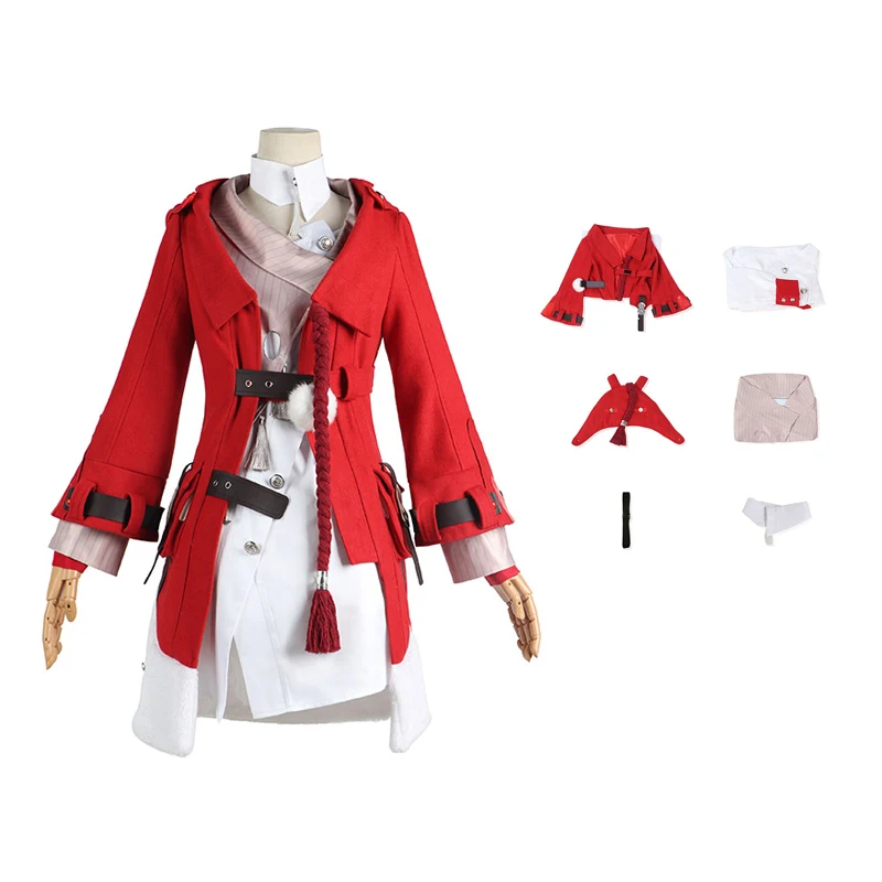 Game Honkai Clara Cosplay Women Costume Red Coat Outfits Girls Dress Halloween Carnival Party Disguise Suit
Game Honkai Clara Cosplay Women Costume Red Coat Outfits Girls Dress Halloween Carnival Party Disguise Suit