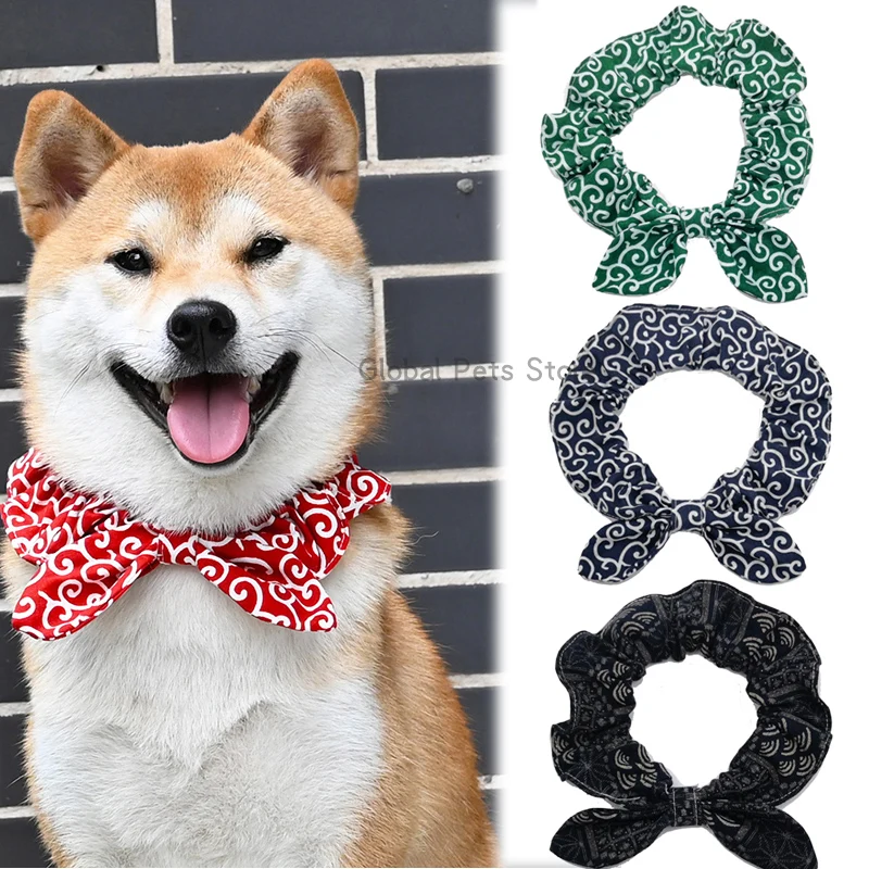 Dog Scarf Pet Ornament Dog Collar Japanese Bowknot Neckerchief for Shiba Inu Kimono Accessorie Cat Dog Photography Pet Bow Tie
Dog Scarf Pet Ornament Dog Collar Japanese Bowknot Neckerchief for Shiba Inu Kimono Accessorie Cat Dog Photography Pet Bow Tie