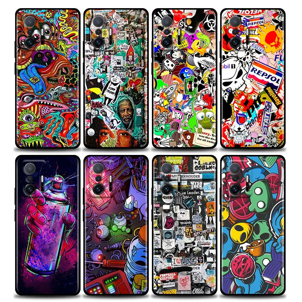 Phone Case for Xiaomi Mi 12 12X 11 11X 11T X3 X4 NFC M3 F3 GT M4 Pro Lite NE 5G TPU Case Cover Cartoon Graffiti Sticker Bomb
Phone Case for Xiaomi Mi 12 12X 11 11X 11T X3 X4 NFC M3 F3 GT M4 Pro Lite NE 5G TPU Case Cover Cartoon Graffiti Sticker Bomb