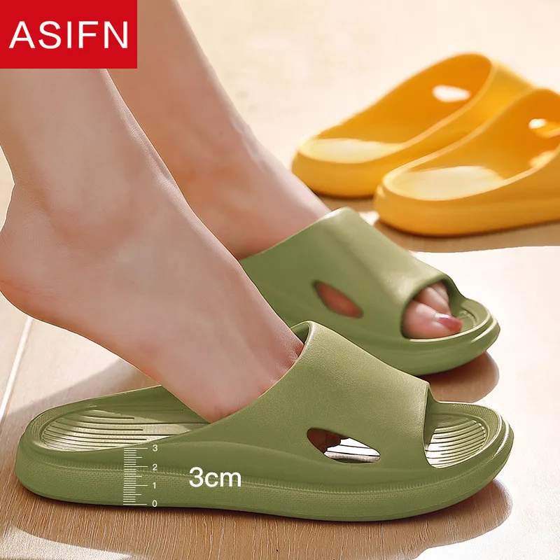 ASIFN Bathroom Slippers for Women Men EVA Slides 3CM Heels Flip Flop Platform Soft Thick Sole Indoor Anti-slip Ladies Bath Shoes
ASIFN Bathroom Slippers for Women Men EVA Slides 3CM Heels Flip Flop Platform Soft Thick Sole Indoor Anti-slip Ladies Bath Shoes