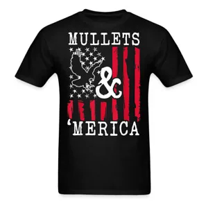 Рубашка Mullets And Merica футболка с орлом 4 июля размер флага для мужчин одежда женщин
