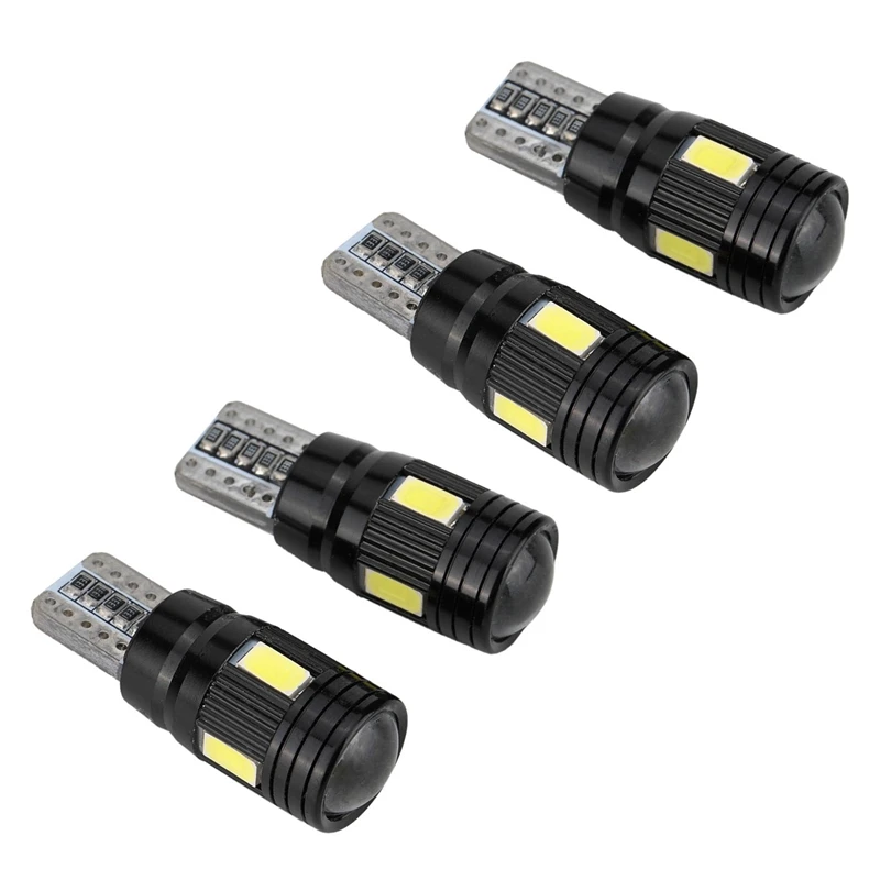 4Pcs Car Canbus T10 LED Light 5730 6Smd Error Free 12V Bulbs W5W 168 194 Lens 6000K
4Pcs Car Canbus T10 LED Light 5730 6Smd Error Free 12V Bulbs W5W 168 194 Lens 6000K