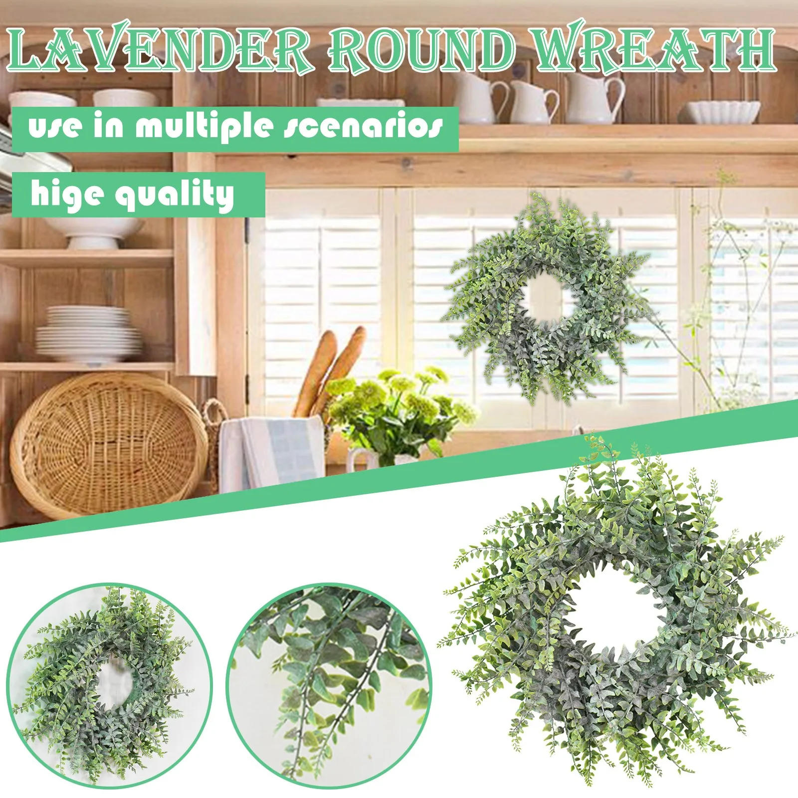 Ring Garland Thorn Leaf Door Decoration Small Wreath Simulation Door Artificial flowers
Ring Garland Thorn Leaf Door Decoration Small Wreath Simulation Door Artificial flowers