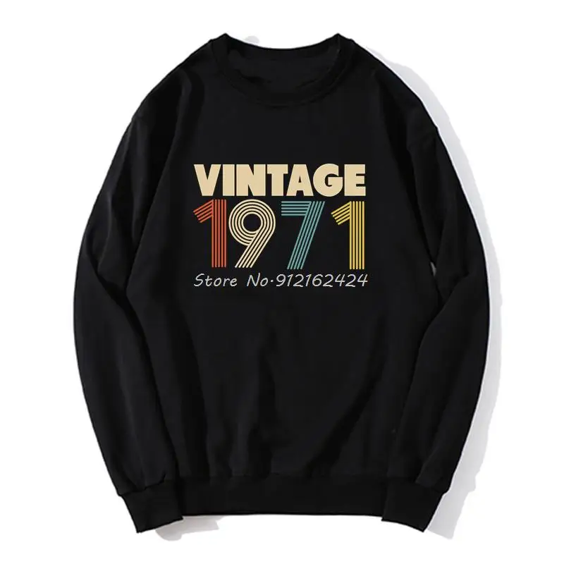 Vintage 1971 Birthday Hoodies Retro Funny Men O-neck Sweatshirt Unisex Sweater Harajuku Streetwear
Vintage 1971 Birthday Hoodies Retro Funny Men O-neck Sweatshirt Unisex Sweater Harajuku Streetwear