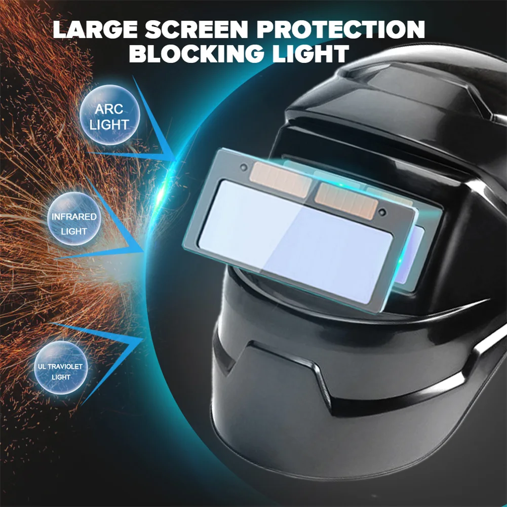 Welding Helmet Welder Mask Chameleon Large View True Color Solar Power Auto Darkening Welding Mask For Arc Weld Grind Cut
Welding Helmet Welder Mask Chameleon Large View True Color Solar Power Auto Darkening Welding Mask For Arc Weld Grind Cut