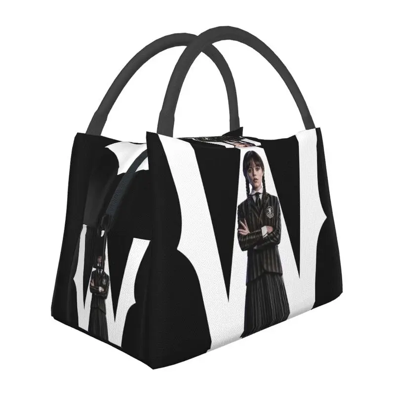 Halloween Gothic Wednesday Addams Horror Comedy TV Insulated Lunch Tote Bag Resuable Cooler Thermal Bento Box Work Travel
Halloween Gothic Wednesday Addams Horror Comedy TV Insulated Lunch Tote Bag Resuable Cooler Thermal Bento Box Work Travel