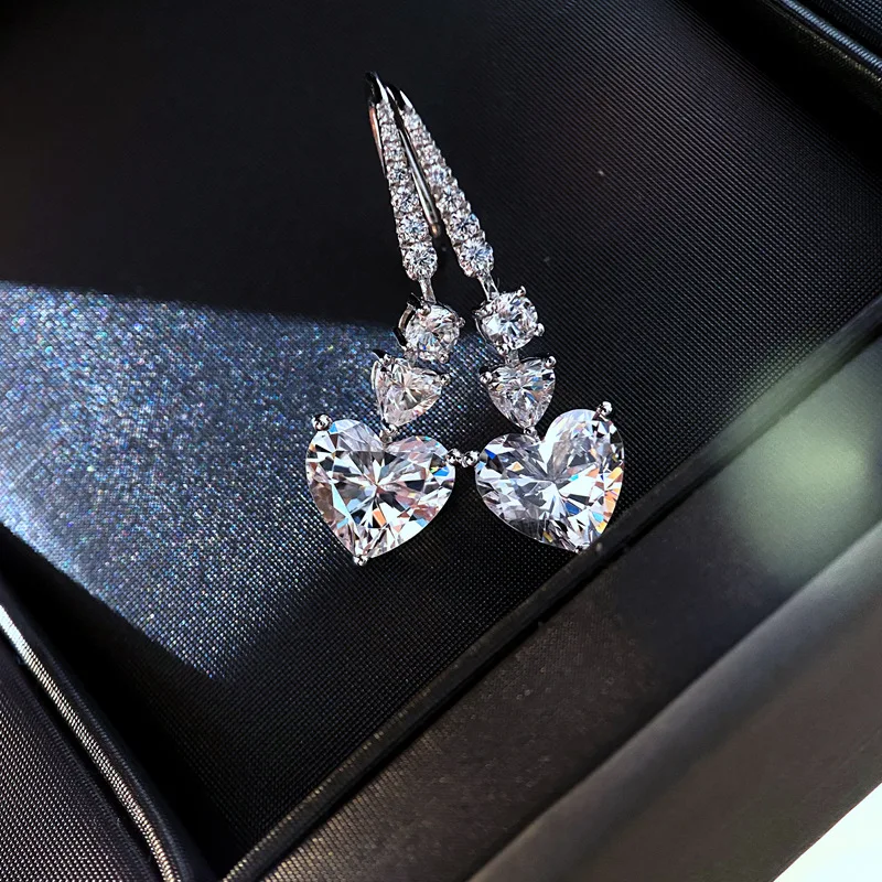 14K Au585 Gold 1 Carat Women Stud Drop Earrings Moissanite Diamonds Heart Wedding Party Engagement Anniversary Trendy Romantic
14K Au585 Gold 1 Carat Women Stud Drop Earrings Moissanite Diamonds Heart Wedding Party Engagement Anniversary Trendy Romantic