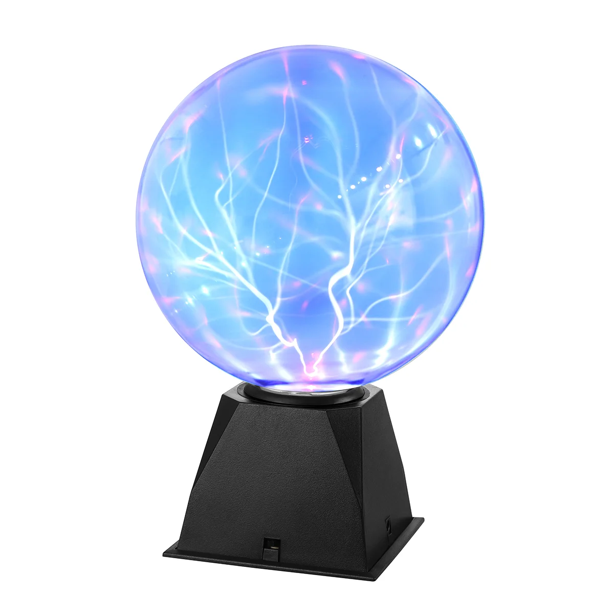 

LEDMOMO 8 Inch Touch Plasma Ball Lamp Lamp Light Sound Sphere Globe Novelty Toy for Kids with EU Plug (Blue Light)