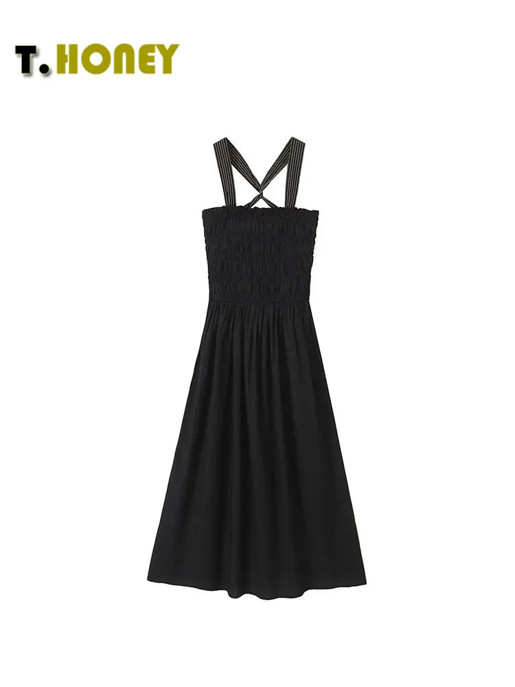 TELLHONEY Women Fashion Square Collar Pleats Dress Female Casual Backless Sleeveless High Waist Chic Midi Dresses
TELLHONEY Women Fashion Square Collar Pleats Dress Female Casual Backless Sleeveless High Waist Chic Midi Dresses