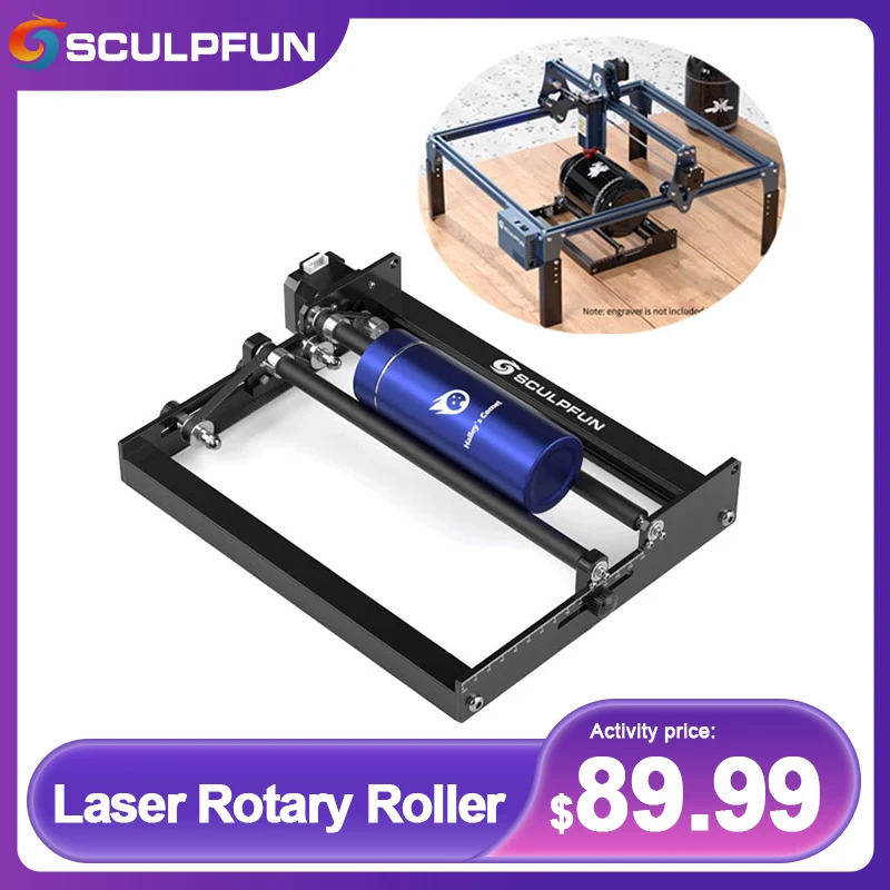 2022 NEW SCULPFUN Laser Rotary Roller Engraving Module Engraver Y-axes 360° Rotating Engrave for Cylindrical Objects Cans
2022 NEW SCULPFUN Laser Rotary Roller Engraving Module Engraver Y-axes 360° Rotating Engrave for Cylindrical Objects Cans