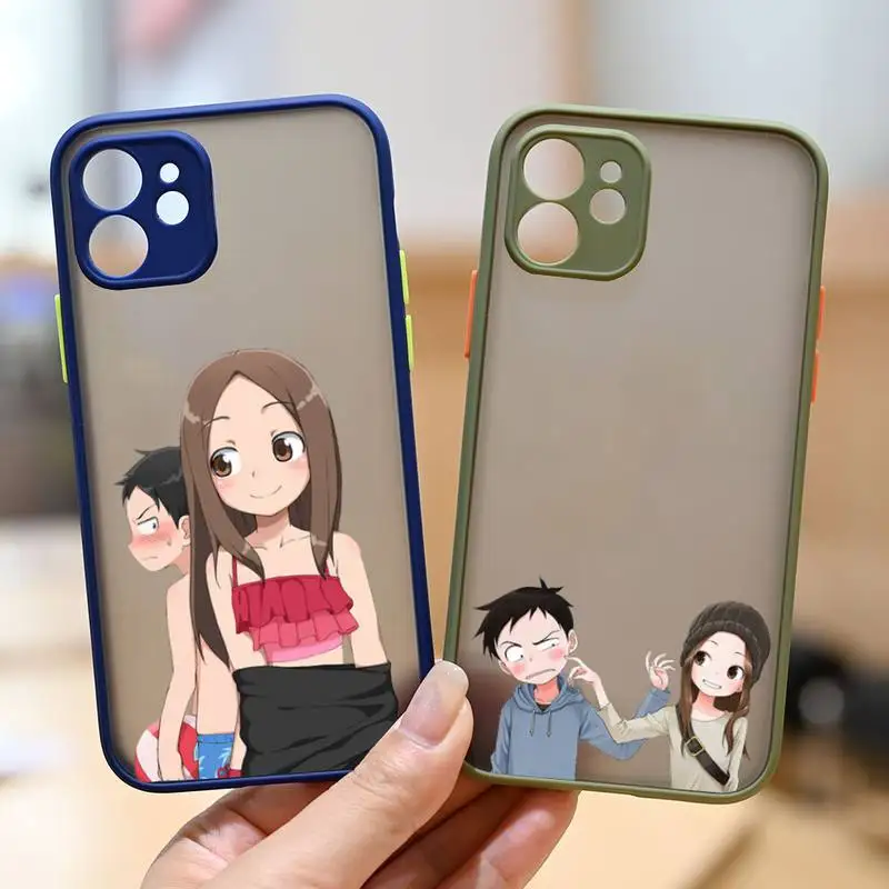 Karakai Jouzu No Takagi san anime Phone Case matte transparent For iphone 11 12 13 6 s 7 8 plus mini x xs xr pro max cover
Karakai Jouzu No Takagi san anime Phone Case matte transparent For iphone 11 12 13 6 s 7 8 plus mini x xs xr pro max cover