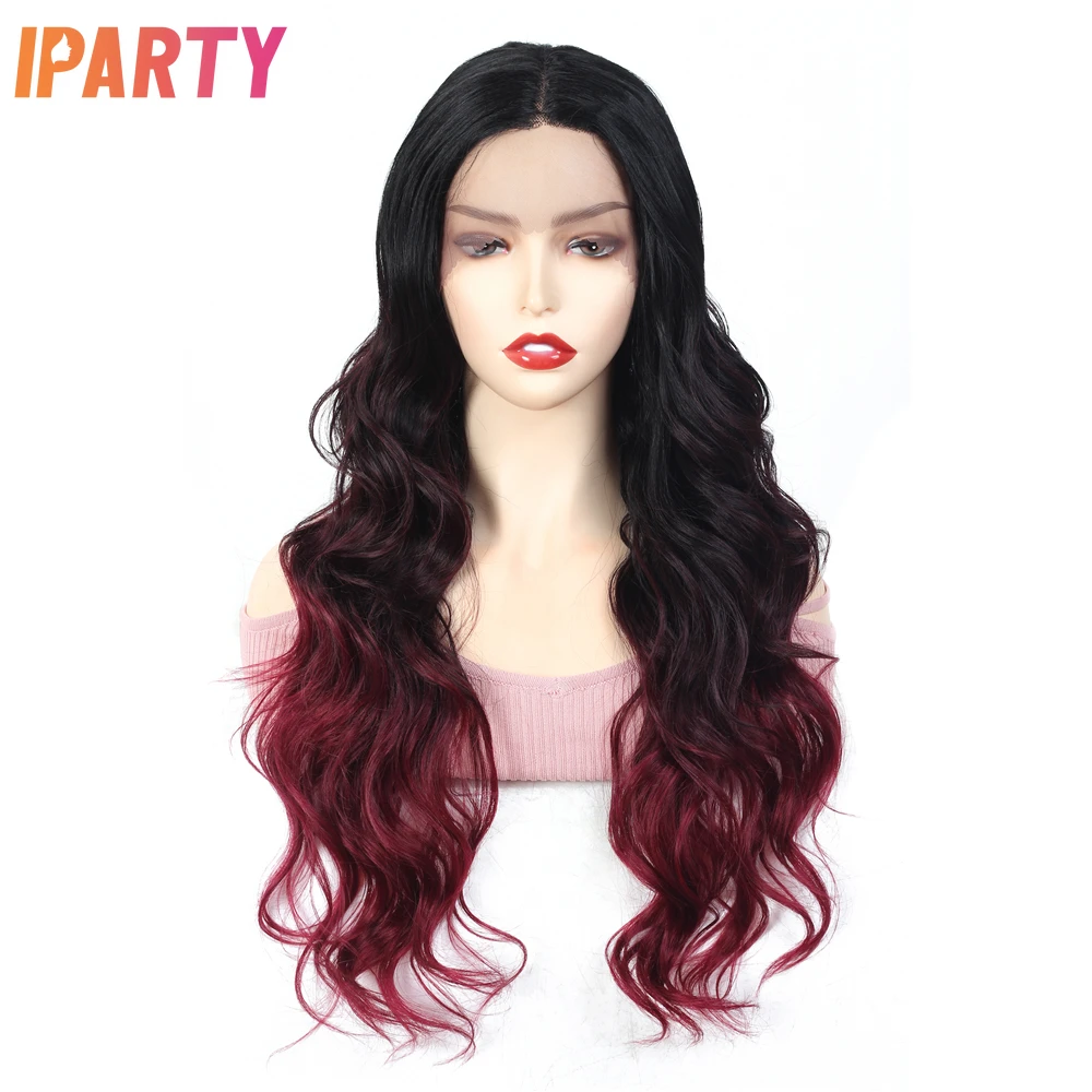 Iparty 22 Inches Synthetic Lace Wigs Ombre Red Wine Long Wavy Middle Part Heat Reistant Fibers Wig Multi Color Optional Daily
Iparty 22 Inches Synthetic Lace Wigs Ombre Red Wine Long Wavy Middle Part Heat Reistant Fibers Wig Multi Color Optional Daily