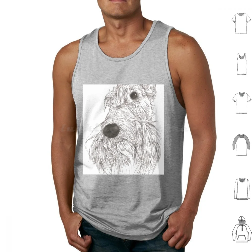 

Scottish Terrier Sketch  Bonnieportraits.Com Tank Tops Vest Sleeveless Scottish Terrier Scottie Dog Scottie Terrier Scotland