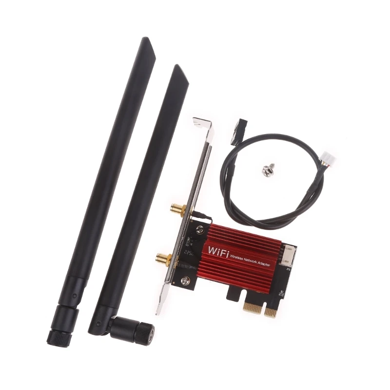PCI for Intel AX210 2.4G/5G/6G Band 3000Mbps Wireless PCI-Express Wi-Fi Card BT 5.2 Desktop WIFI 6E WLAN
PCI for Intel AX210 2.4G/5G/6G Band 3000Mbps Wireless PCI-Express Wi-Fi Card BT 5.2 Desktop WIFI 6E WLAN
