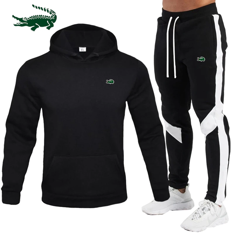 Men's Tracksuit Jogger Sportswear Casual Sweatershirts Sweatpants Streetwear Pullover Solid Color Fleece Sports Suit Men Sets
Men's Tracksuit Jogger Sportswear Casual Sweatershirts Sweatpants Streetwear Pullover Solid Color Fleece Sports Suit Men Sets