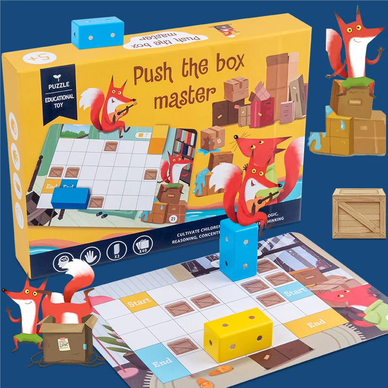 WEMMICKS Kids Wooden Magnetic Puzzle Toys Push The Box Master Children Logical Reasoning Independent Thinking Educational Gift
WEMMICKS Kids Wooden Magnetic Puzzle Toys Push The Box Master Children Logical Reasoning Independent Thinking Educational Gift