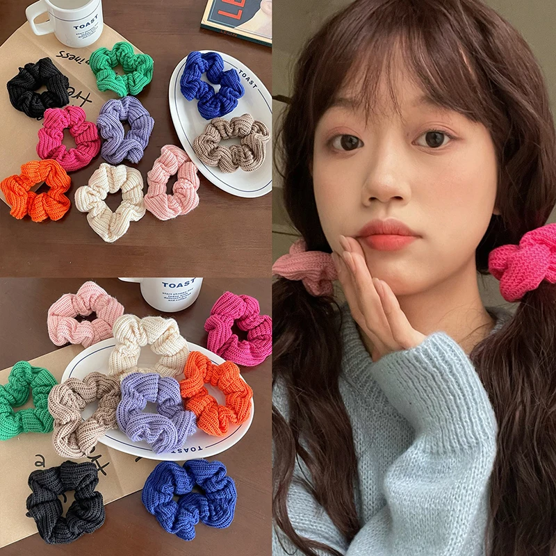 Hair Accessories Hair Rope Knitted Woolen Scrunchies Candy Color Hair Ring DIY Soft Elastic Rubber Band Handmade hair jewelry
Hair Accessories Hair Rope Knitted Woolen Scrunchies Candy Color Hair Ring DIY Soft Elastic Rubber Band Handmade hair jewelry
