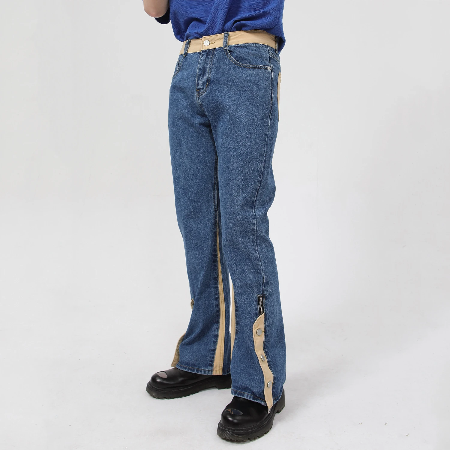 Four Seasons Men's Jeans Vibe Style High Street Trousers Buttoned Trousers Fashion Straight Leg Trend Panel Jeans Ins Hot Sale
Four Seasons Men's Jeans Vibe Style High Street Trousers Buttoned Trousers Fashion Straight Leg Trend Panel Jeans Ins Hot Sale