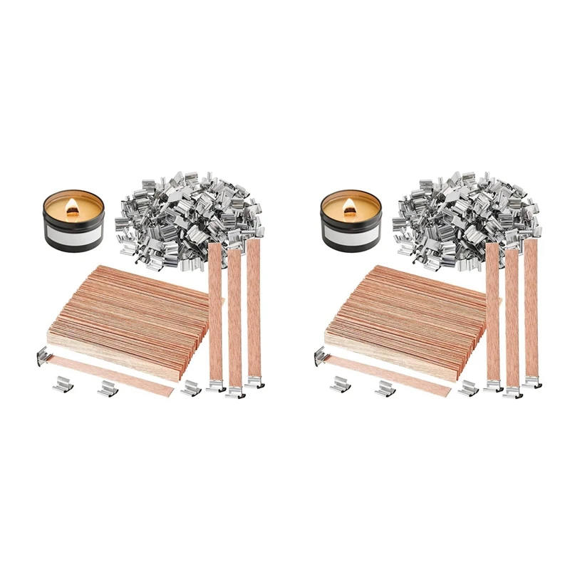 200 Pack Wooden Candle Wicks For Candle Making, 6Inch Burst Wood Wicks/Smokeless Candle Wicks With Metal Base Clip
200 Pack Wooden Candle Wicks For Candle Making, 6Inch Burst Wood Wicks/Smokeless Candle Wicks With Metal Base Clip