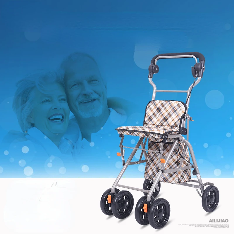 Lightweight Aluminum Alloy Elderly Shopping Cart Stable and Durable Folding Mobility Aids Car Shopping Aid Scooter Four-wheeler
Lightweight Aluminum Alloy Elderly Shopping Cart Stable and Durable Folding Mobility Aids Car Shopping Aid Scooter Four-wheeler