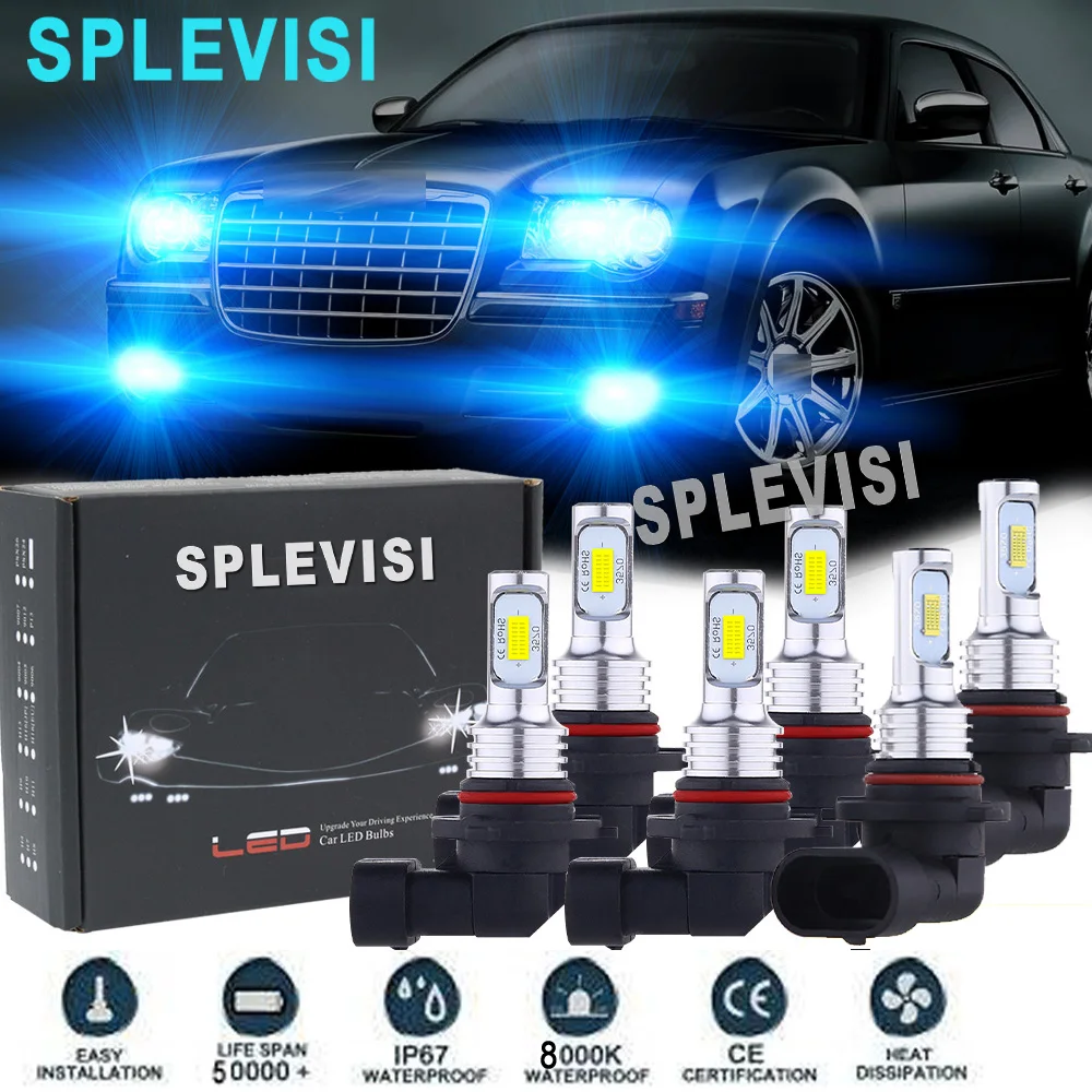 LED Headlight Fog Light Hi Low Beam Bulbs Ice blue Car Lights For Jeep Grand Cherokee 2005-2010 Chrysler 300 2005-2009
LED Headlight Fog Light Hi Low Beam Bulbs Ice blue Car Lights For Jeep Grand Cherokee 2005-2010 Chrysler 300 2005-2009