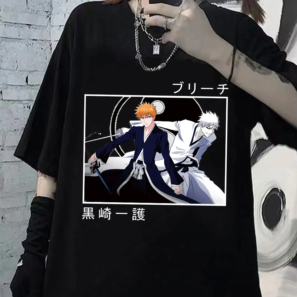 Summer Japan Anime Ichigo Kurosaki T Shirt Men Women's Pure Cotton T-shirt Short Sleeve Manga Bleach T-shirts Top Harajuku
Summer Japan Anime Ichigo Kurosaki T Shirt Men Women's Pure Cotton T-shirt Short Sleeve Manga Bleach T-shirts Top Harajuku