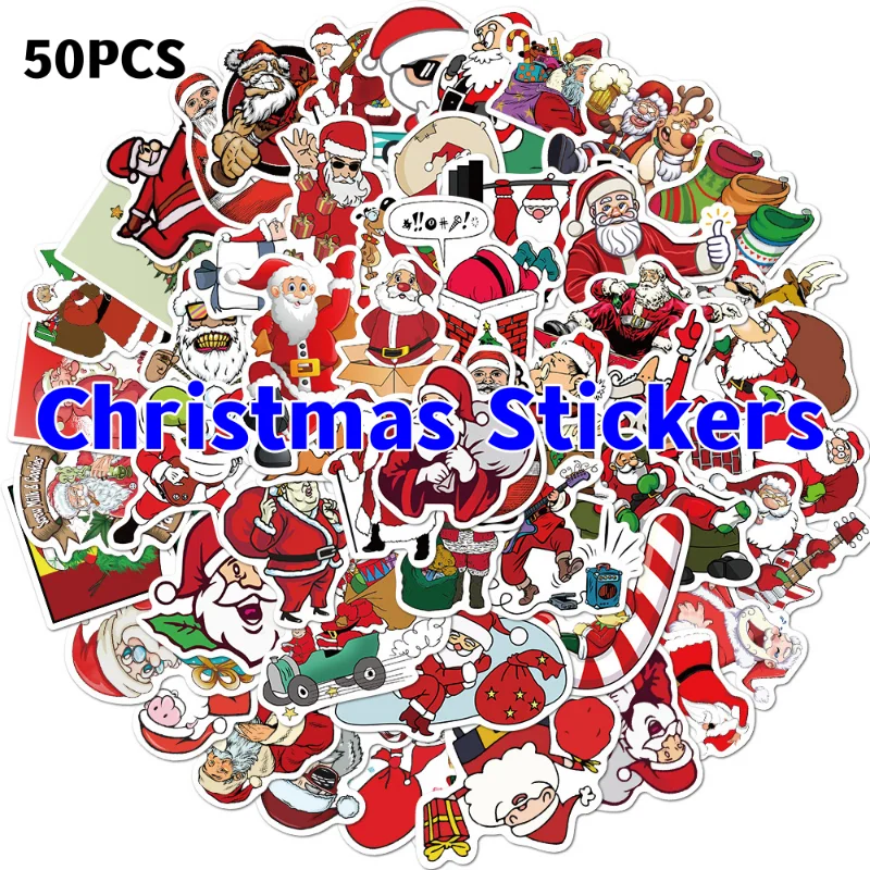 50Pcs Toy Sticker Christmas Holiday Decoration Santa Claus Graffiti Suitcase Notebook Waterproof Sticker
50Pcs Toy Sticker Christmas Holiday Decoration Santa Claus Graffiti Suitcase Notebook Waterproof Sticker
